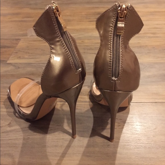 Gold, Fashion Nova, Square Toe, High Heels - Picture 4 of 8